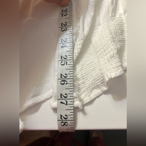 Umgee,Textured Natural White,Top,Cotton Chenille Blend,Button-Front Size Medium - Picture 12 of 14